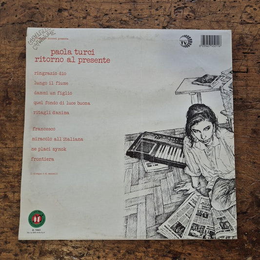 LP Paola Turci - Ritorno Al Presente ZL 74521 Musica Italiana Vinile