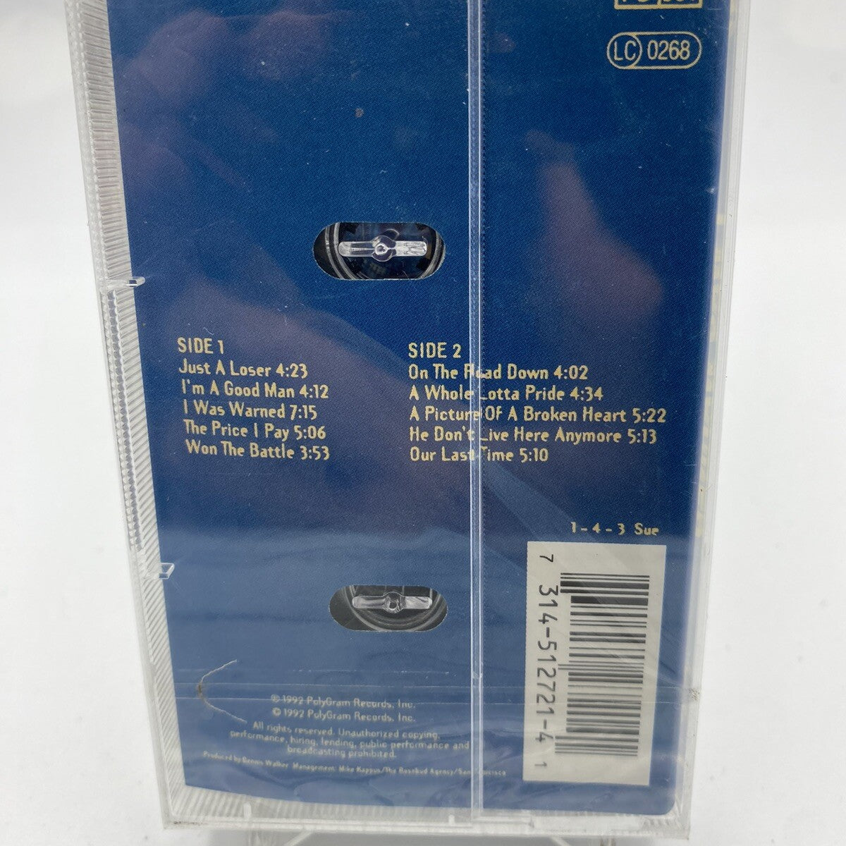 MUSICASSETTA Tape SS Robert Cray – I Was Warned Jazz Blues Funk 1992
