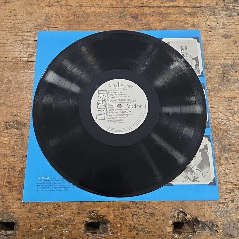 LP Elvis Presley - Elvis Is Back LSP-2231 Made In Italy 1981 Vinile Rock PROMO