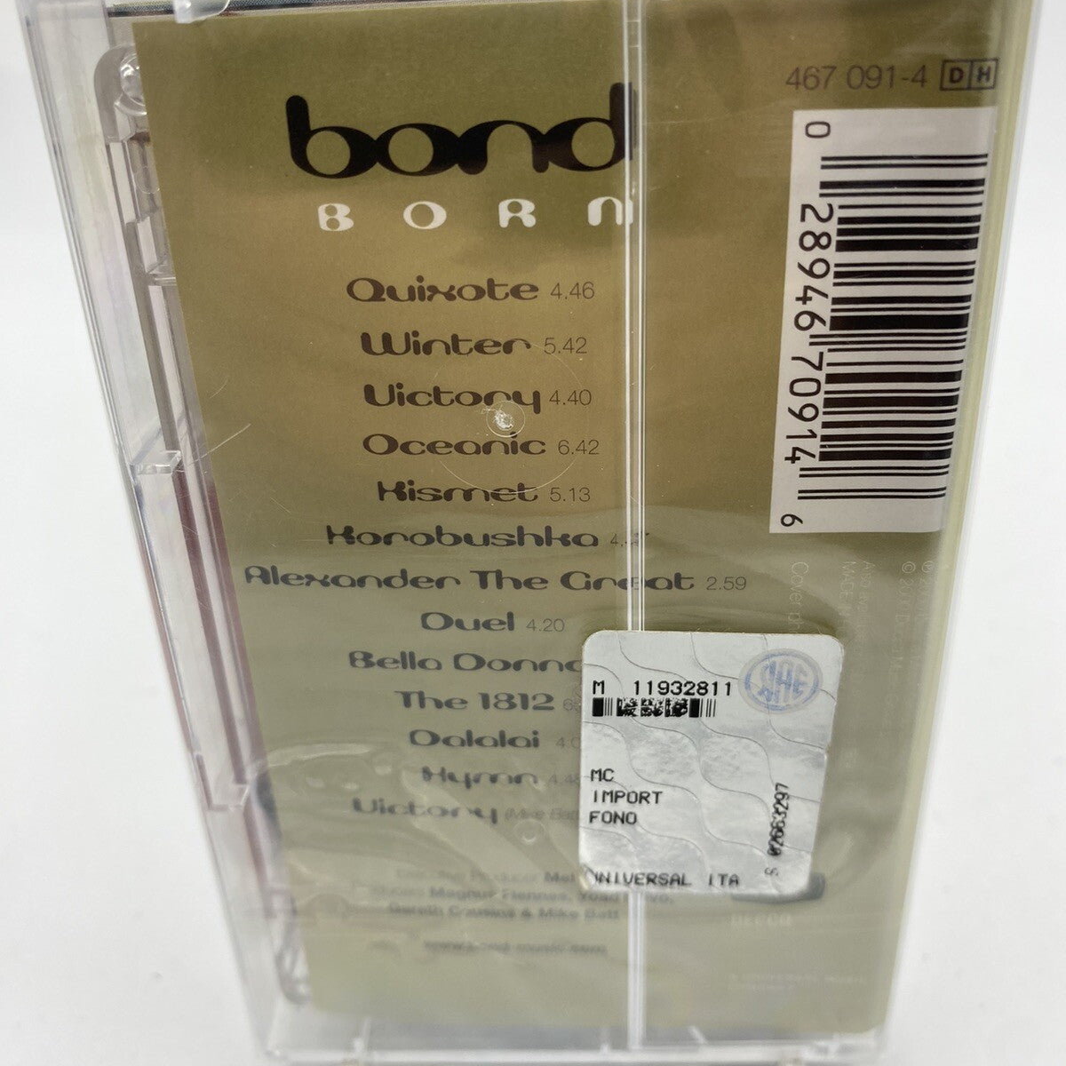 MUSICASSETTA Tape SS Bond – Born 2001 Classica Elettronica
