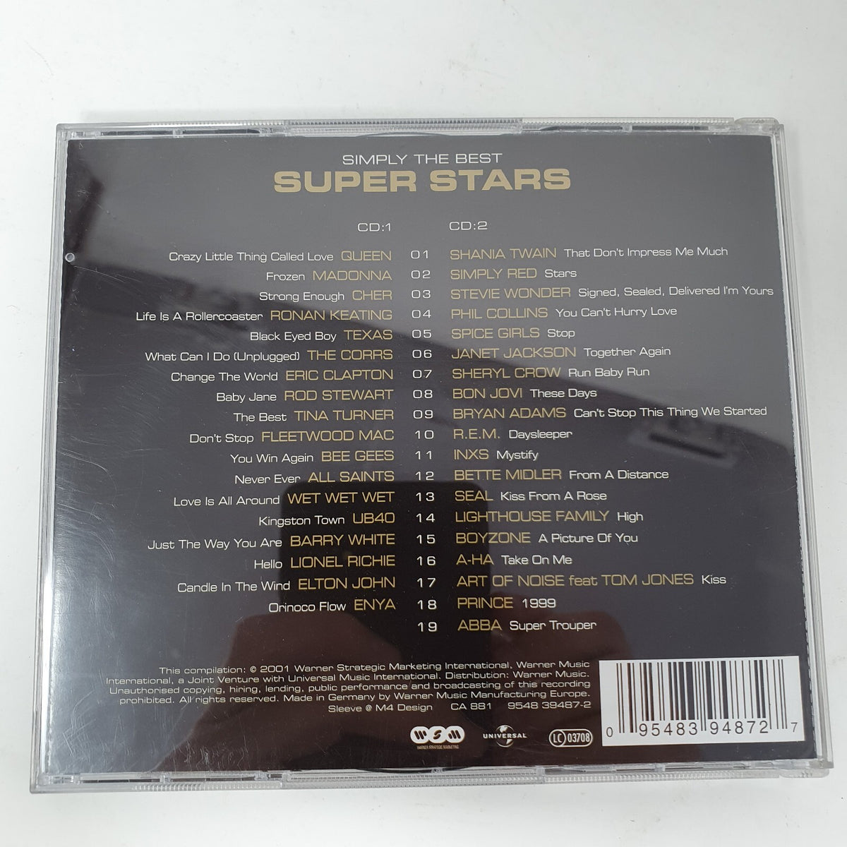 CD Various – Simply The Best Super Stars Warner Special Market