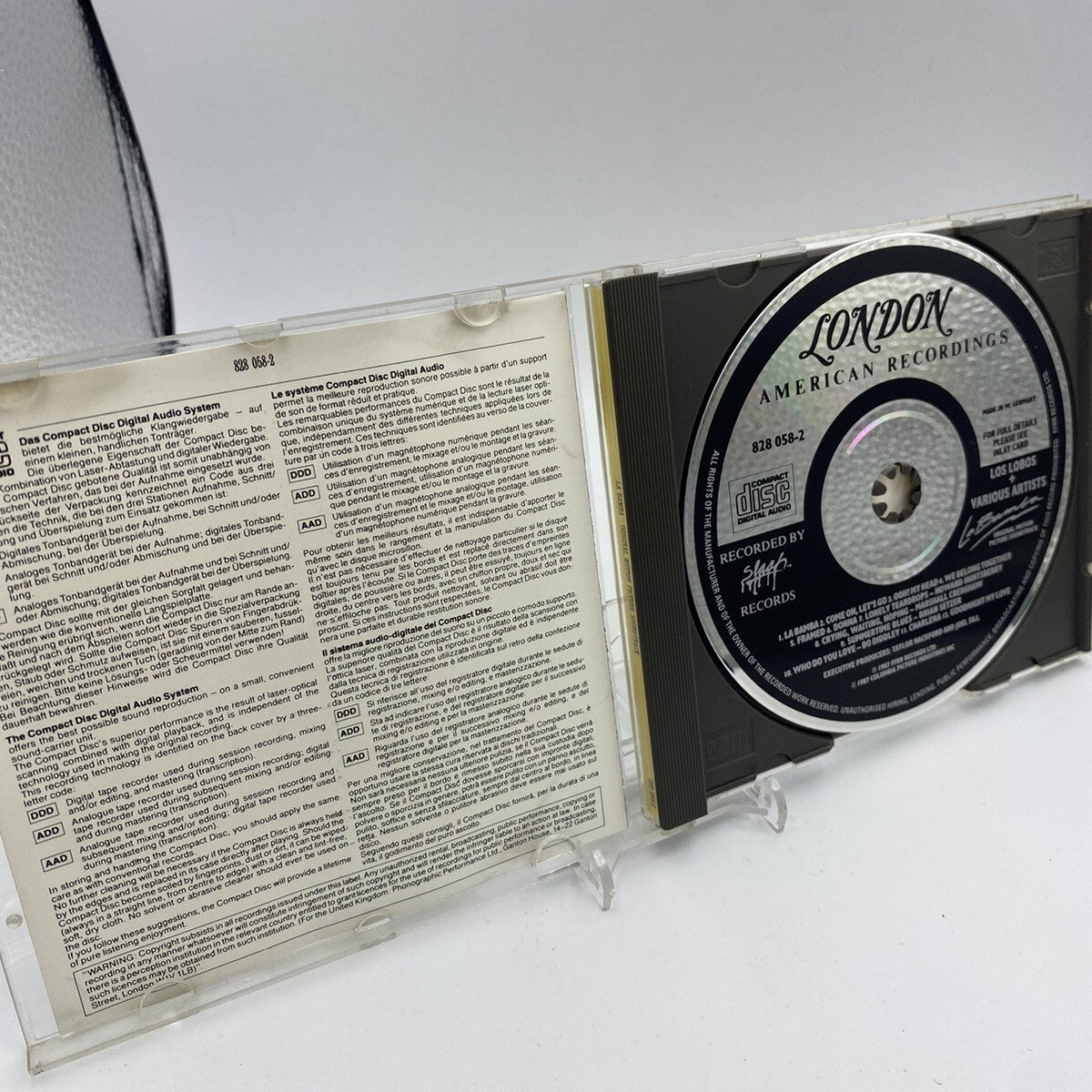 CD Various – La Bamba (Original Motion Picture Soundtrack) Latin