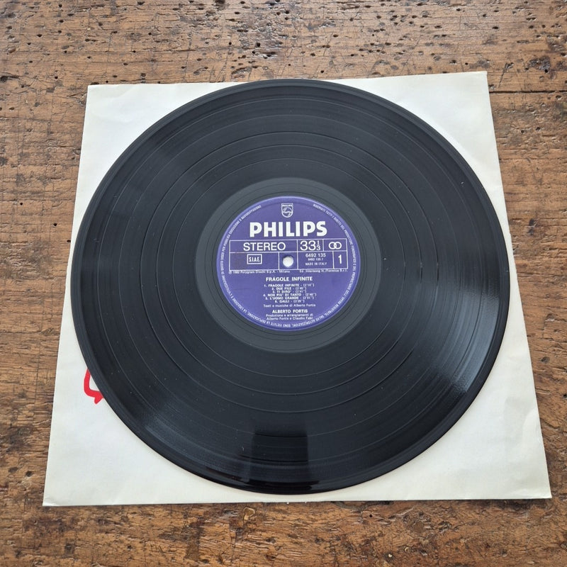 LP Alberto Fortis - Fragole Infinite 6492 135 Italy 1982 Musica Italiana Vinile