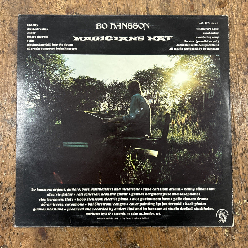 LP Bo Hasson - Magician’s Hat CAS 1073 Vinile UK Prog Rock Progressive