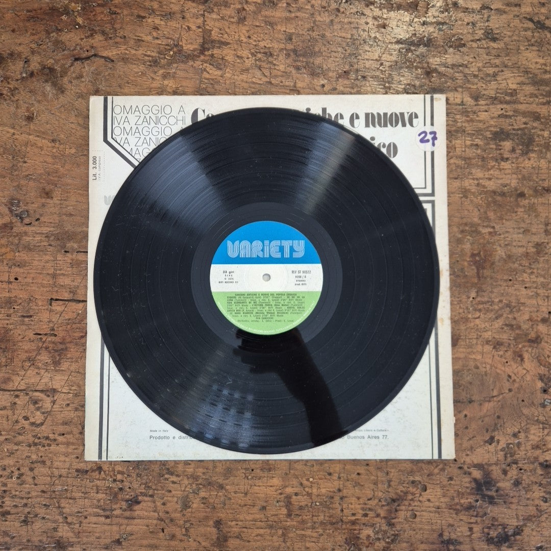 LP Iva Zanicchi - Canzoni Antiche E Nuove Del Popolo Ebraico Musica Italiana