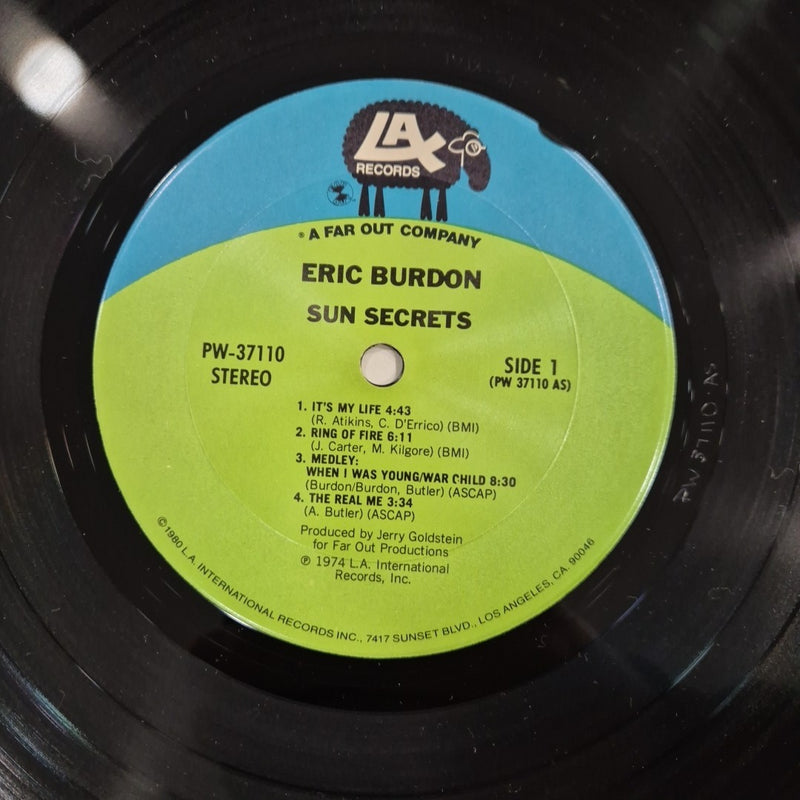 LP The Eric Burdon Band - Sun Secrets Pw-37110 Musica Rock New Wave Vinile