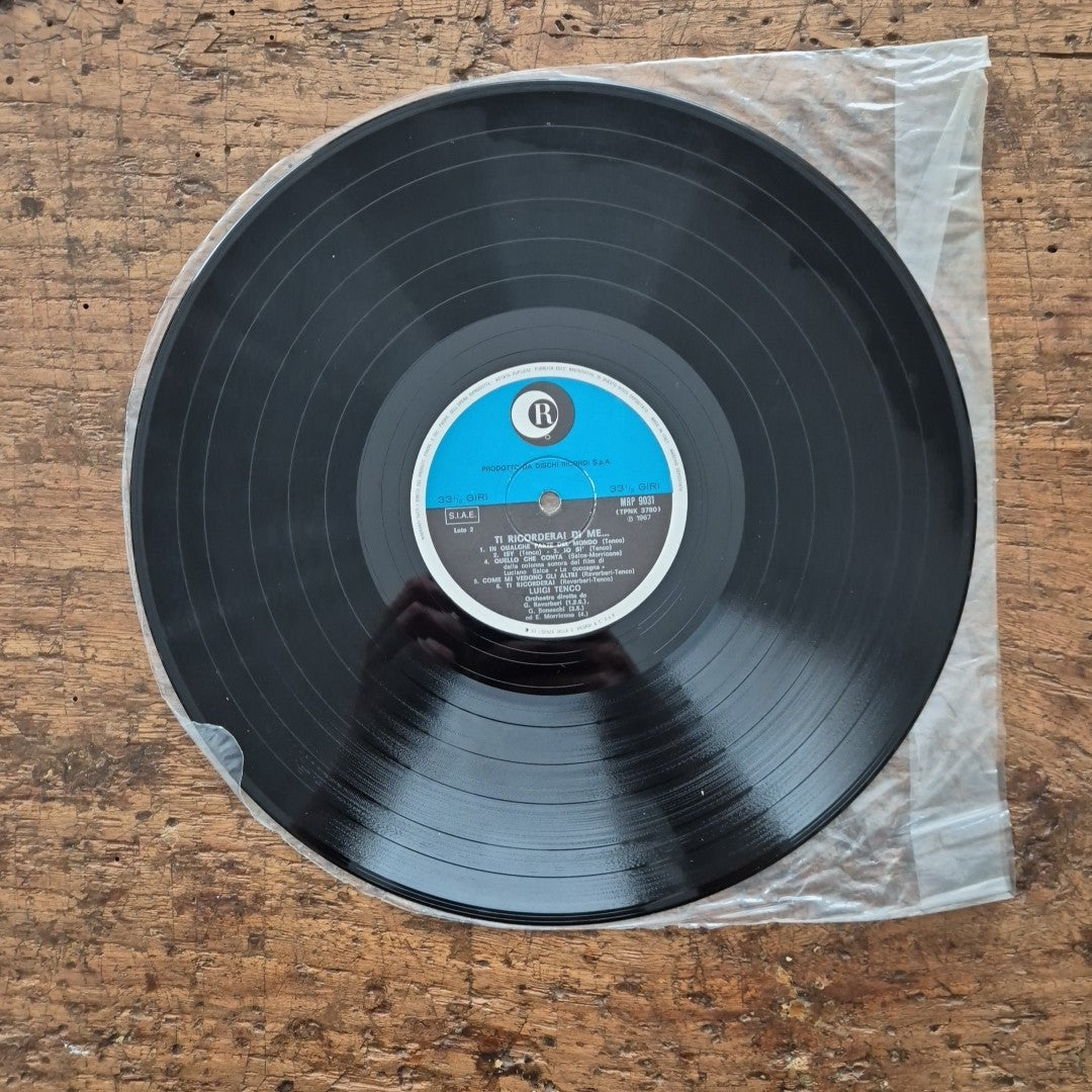 LP Luigi Tenco Ti Ricorderai Di Me... MRP 9031 Italy 1967 Pop Chanson Italia