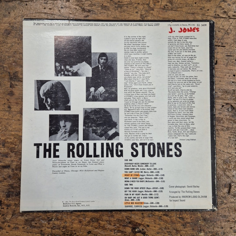 LP The Rolling Stones, Now!  LL 3420 London Made In USA Musica Vinile Rock