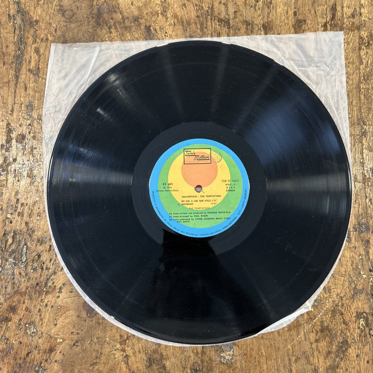 LP The Temptations - Masterpiece TSM ST 60037 Italy 1973 Funk Soul Disco Vinile
