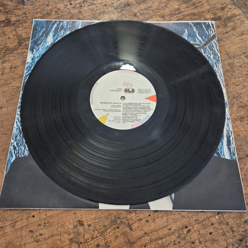 LP Ivan Cattaneo - Bandiera Gialla CGD 20350 Musica Italiana Vinile 12