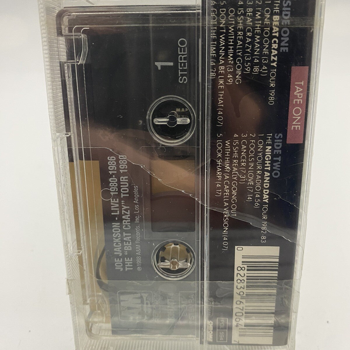 MUSICASSETTA TAPE SS Joe Jackson – Live 1980/86 Rock Pop 1988 Tape One