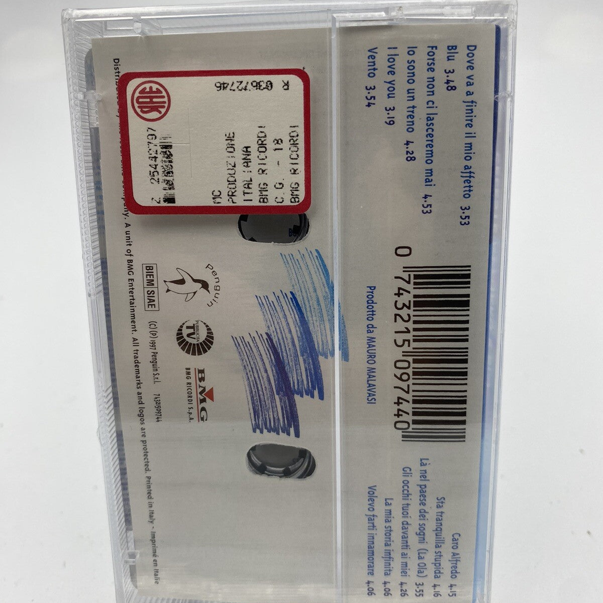 MUSICASSETTA Tape SS Gianni Morandi Celeste Azzurro Blu Italy