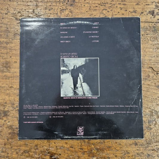 LP Roberto Sironi - Io Sono Un Artista L.R.L.P 004 Musica Jazz POP Vinile 12