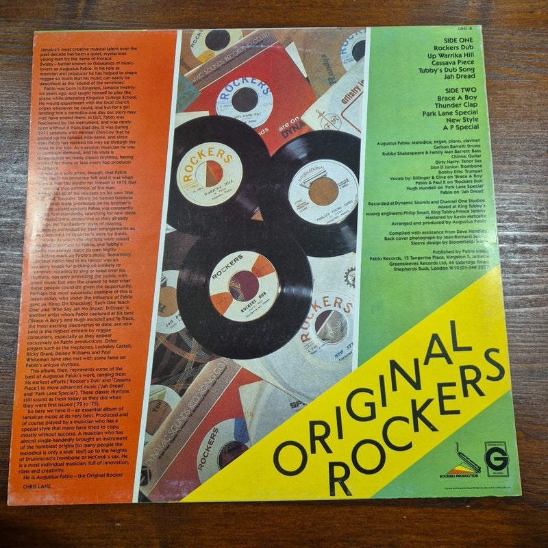 LP Augustus Pablo - Original Rockers GREL 8 Musica Reggae Dub Vinile