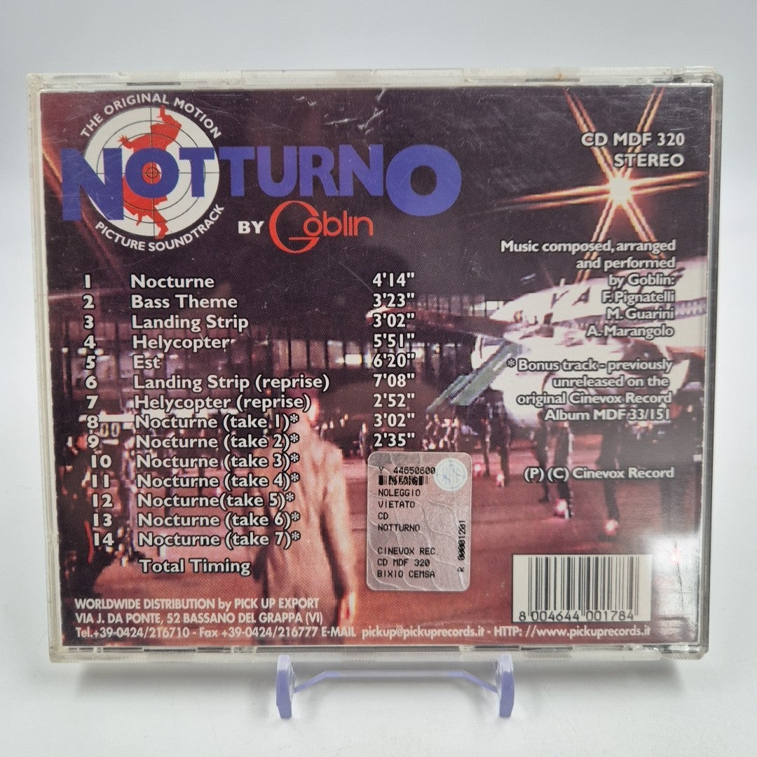 CD NOTTURNO The Original Motion Picture Soundtrack CD MDF 320 Ost