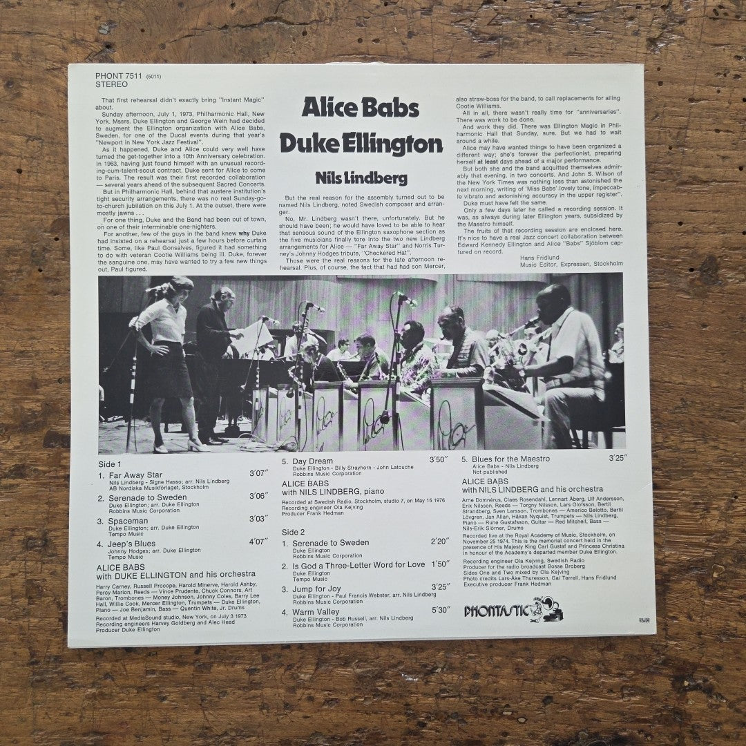 LP Alice Babs Duke Ellington - Far Away Star  PHONT 7511 1979 Jazz Vinile
