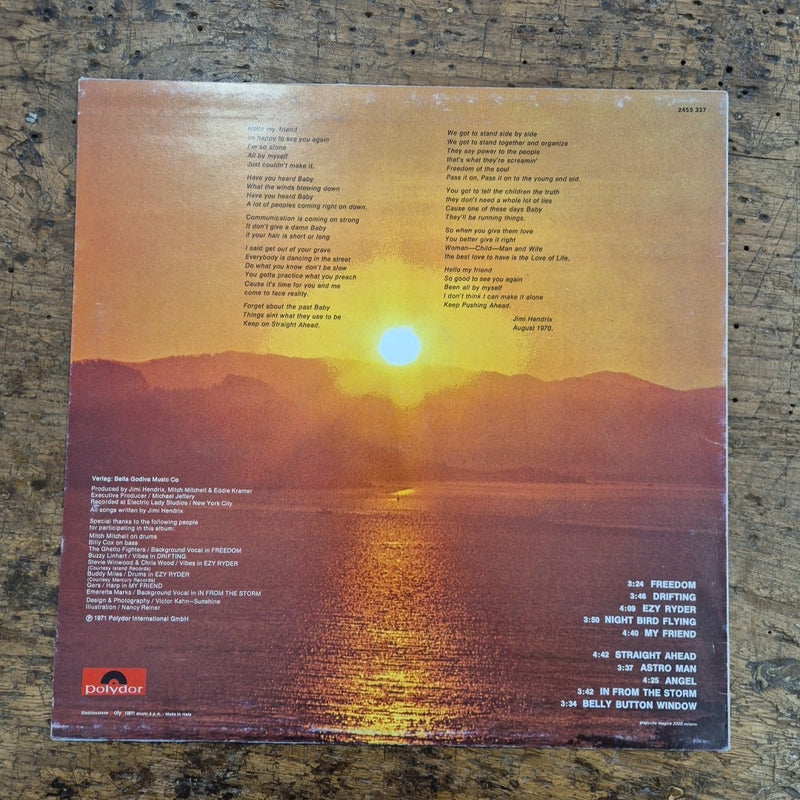 LP Jimi Hendrix - The Cry Of Love 2459 337 Made In Italy 1971 Rock Vinile
