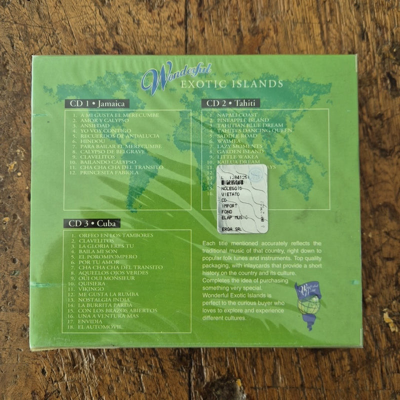 CD Wonderful Exotic Island SIGILLATO SEALED Jamaica Tahiti Cuba 3 Cd