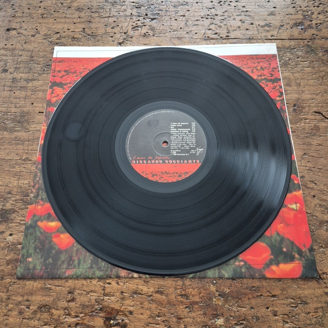 LP Riccardo Cocciante Il Mare Dei Papaveri V 2336 Musica Italiana Vinile Virgin