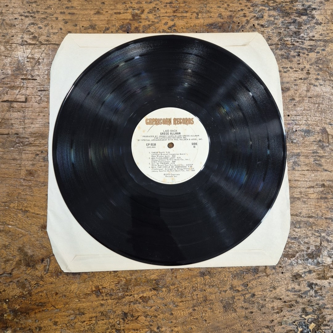 LP Gregg Allman - Laid Black CP 0116 Made In Usa 1973 Musica Rock Vinile
