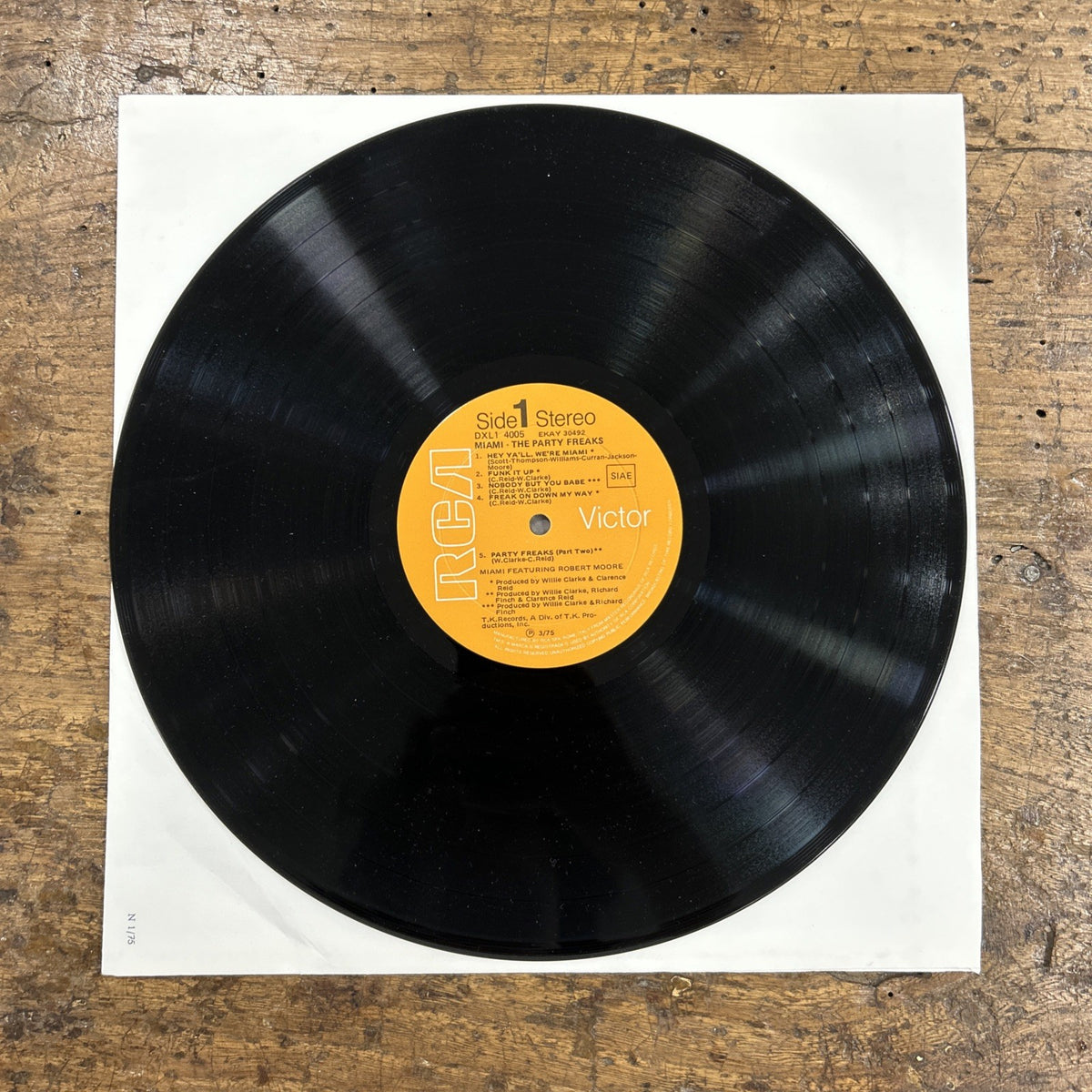 LP Robert Moore - Miami The Party Freaks Italy 1975 Funk Soul Disco Vinile