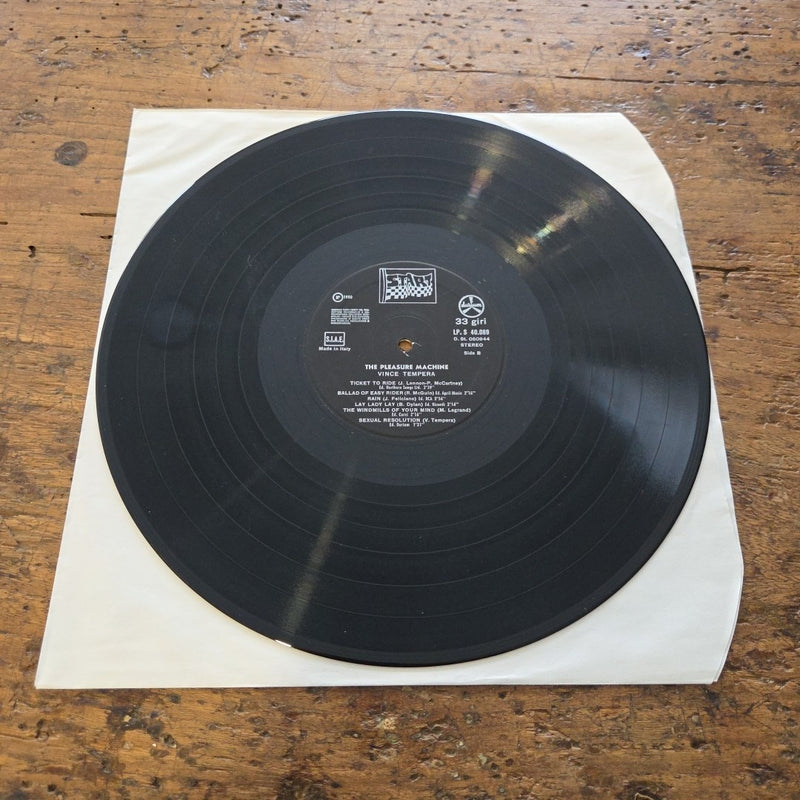 LP Vince Tempera - The Pleasure Machine  LP. S 40 089 Jazz Vinile 1980