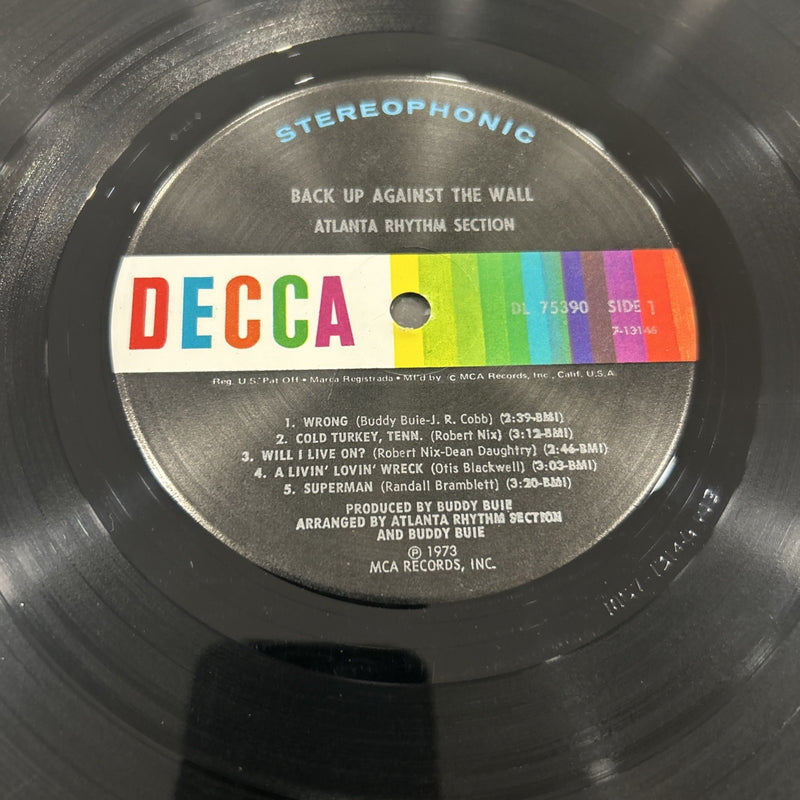 LP Atlanta Rhythm Section - Back Up Against The Wall DL 7-5390 Vinile Rock