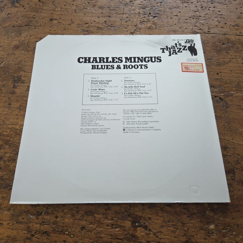 LP Charles Mingus - Blues & Roots ATL 50232 Jazz Vinile Made In Germany