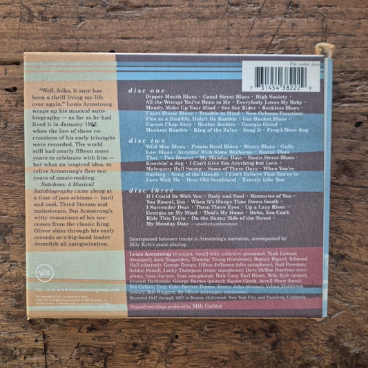 CD Louis Armstrong Satchmo A Musical Autobiography Verve 543 822-2 Musica Jazz