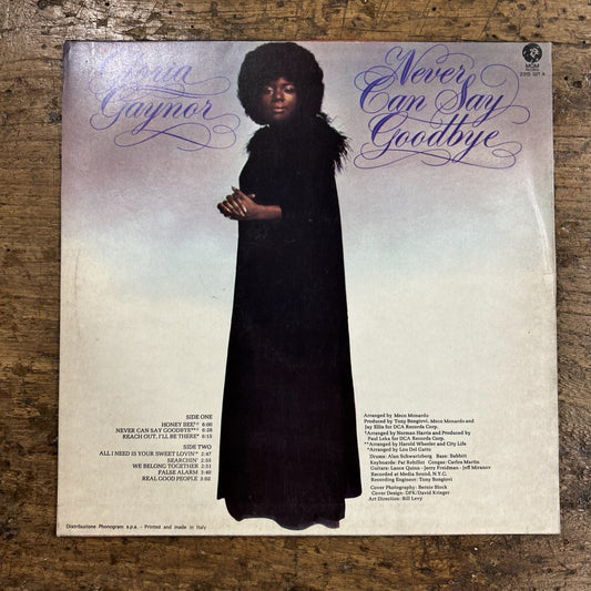 LP Gloria Gaynor - Never Can Say Goodbye 2315 321 Funk Soul Disco Vinile