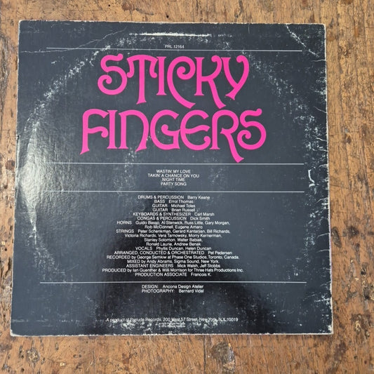 LP Sticky Fingers - PRL 12164 AS 1978 Musica Rock Vinile 12