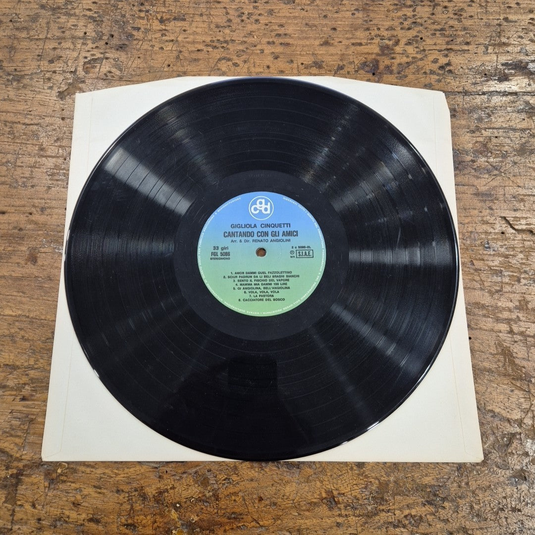 LP Gigliola Cinquetti Cantando Con Gli Amici FGL 5086 Musica Italiana Vinile 12