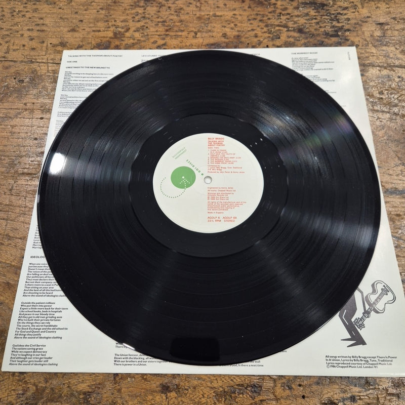 LP Billy Bragg Talking With The Taxman About Poetry AGOLP 6 Electronic Rock