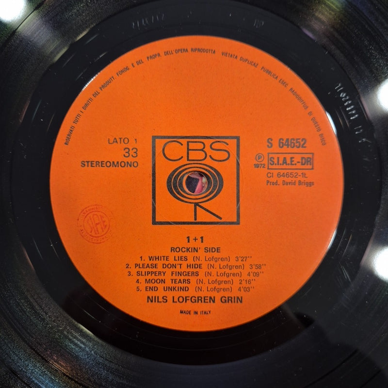LP Nils Lofgren Grin - 1+ 1 CBS S 64652 Made In Italy Musica Rock Vinile