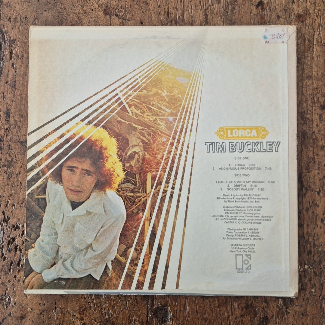 LP Tim Buckley Lorca Elektra EKS-74074 Jazz Folk Rock Vinile 12" 1970 USA
