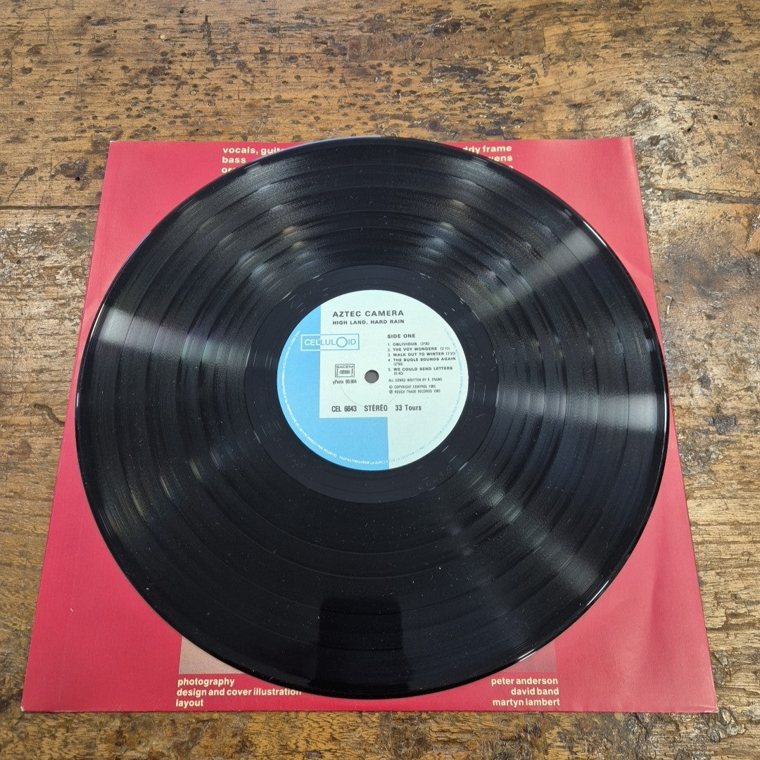 LP Aztec Camera - High Land Hard Rain CEL 6643 made In France Musica Rock Vinile