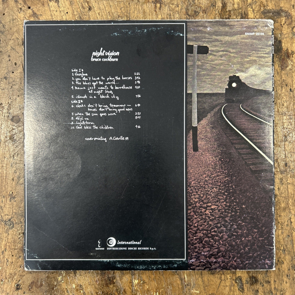 LP Bruce Cockburn - Night Vision SNIMP 25108 Italy 1973 Rock Folk Vinile