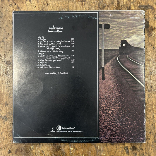 LP Bruce Cockburn - Night Vision SNIMP 25108 Italy 1973 Rock Folk Vinile