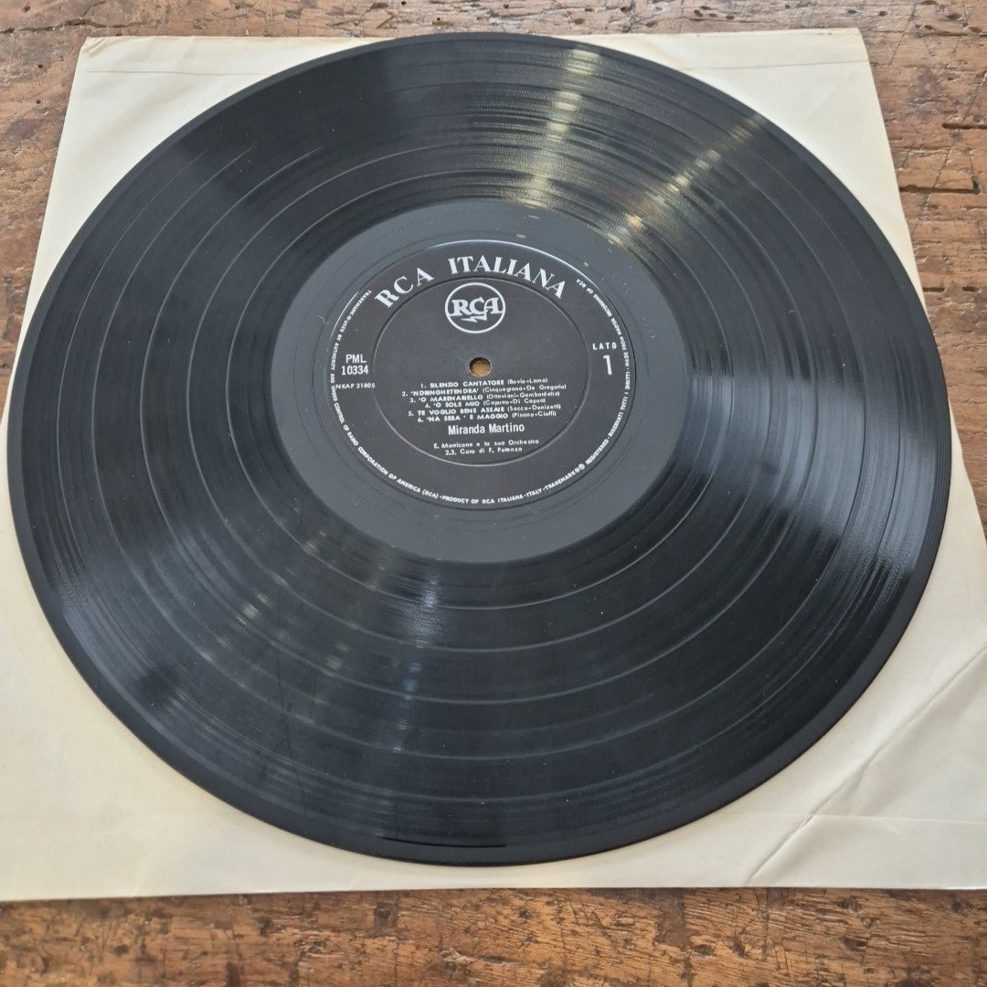 LP Miranda Martino - Napoli PML 10334 Musica Italiana Vinile Italy