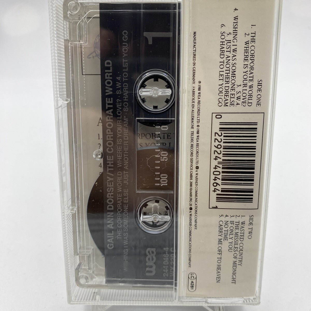 MUSICASSETTA Tape VG Gail Ann Dorsey – The Corporate World Elettronica