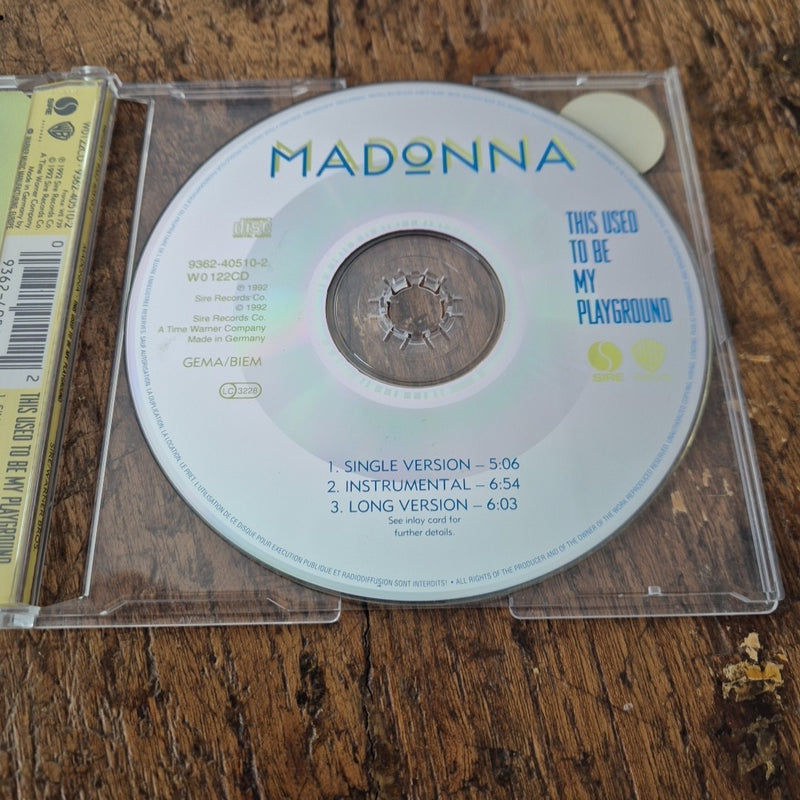 CD Madonna - This Used To Be My Playground Columbia Motion Picture Pop