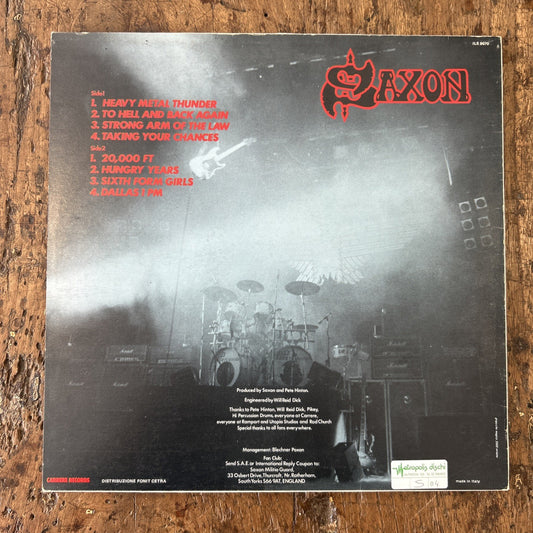 LP Saxon - Strong Arm Of The Law ILS9070 Made In Italy Rock Heavy Metal Vinile
