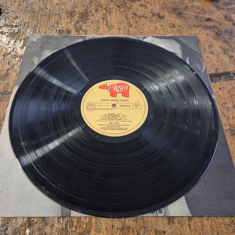 LP Bee Gees - Spirits Having Flown RSO 2394 216 Musica Rock Pop Vinile 12