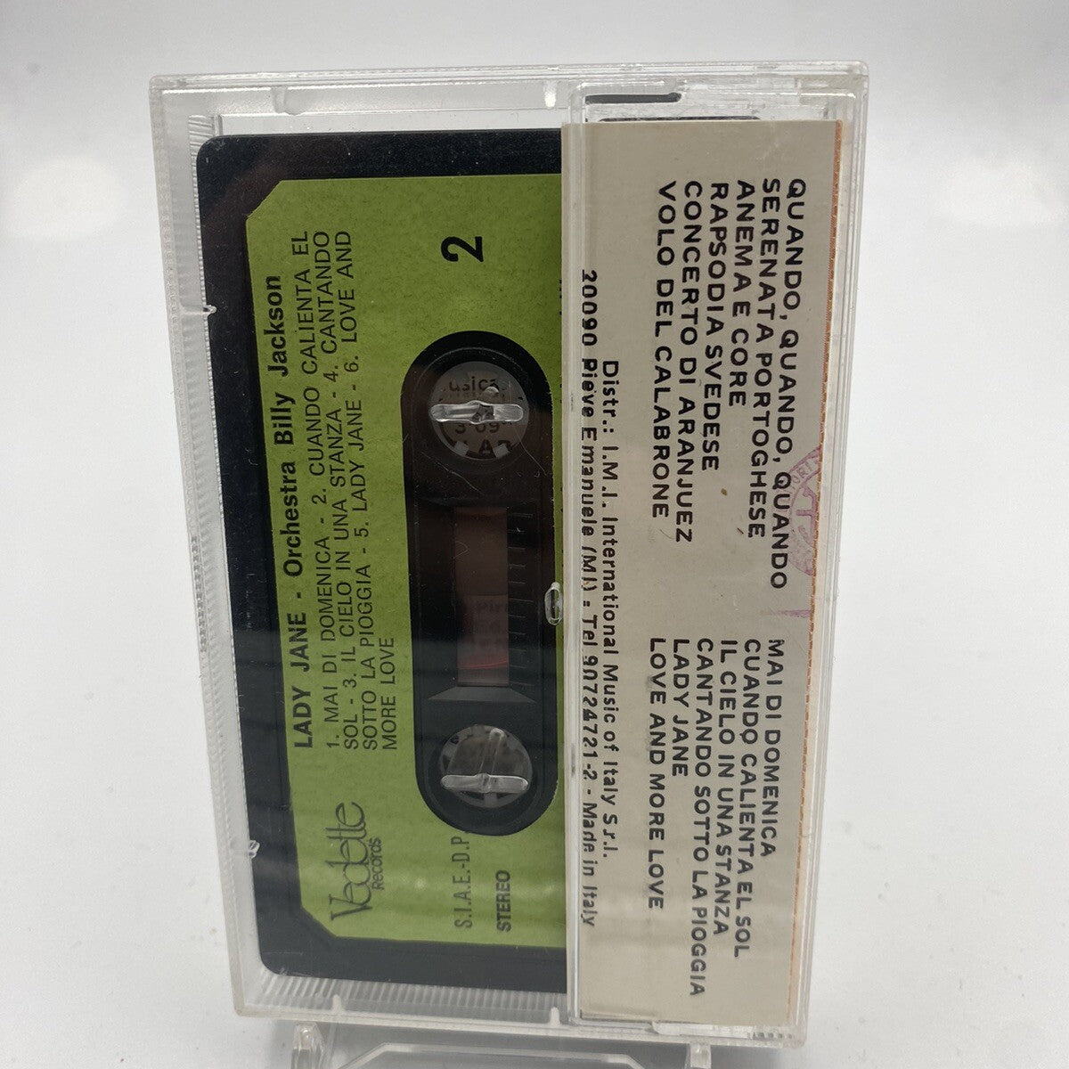 MUSICASSETTA Tape VG Billy Jackson e la sua Orchestra – Lady Jane Classica