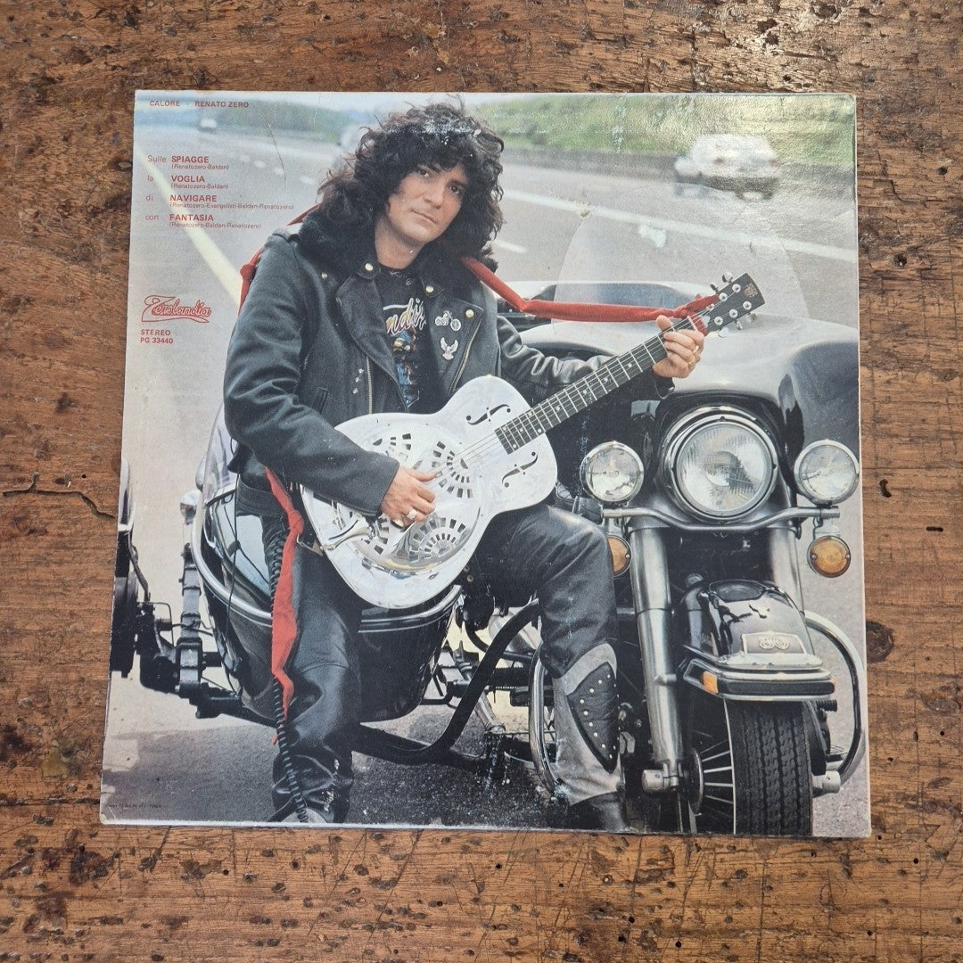LP Renato Zero Calore PG33440 Zerolandia Italy 1978 Musica Italiana Vinile Rock