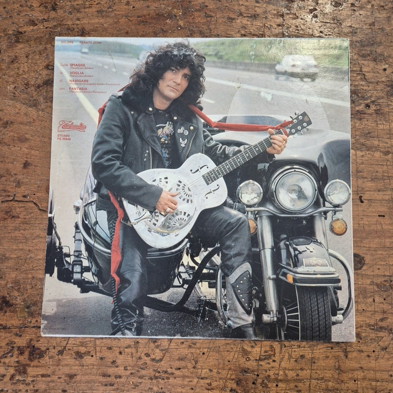 LP Renato Zero Calore PG33440 Zerolandia Italy 1978 Musica Italiana Vinile Rock