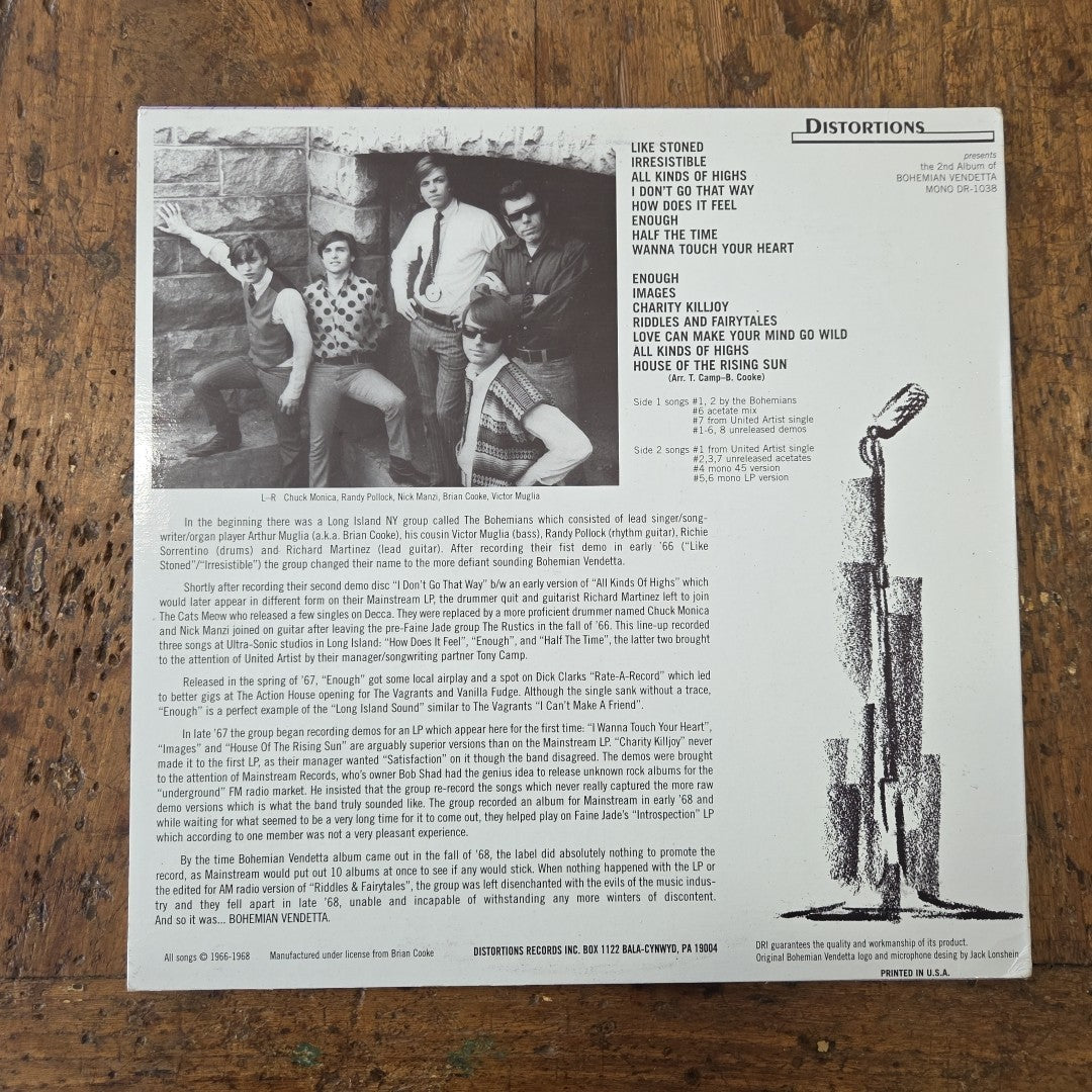 LP Bohemian Vendetta - Enough! MONO DR 1038 1997 Psychedelic Rock