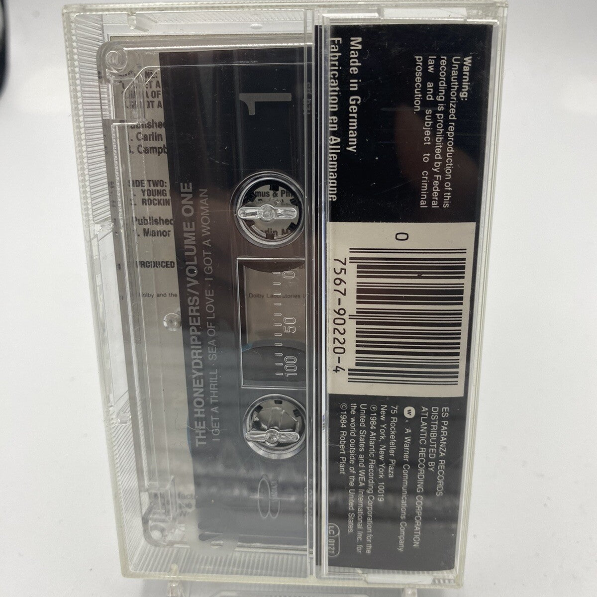 MUSICASSETTA Tape VG The Honeydrippers – Volume One Rock 1984