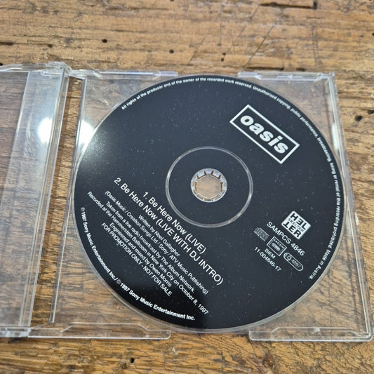 CD Oasis Be Here Now Live Dj Intro SAMPCS 4846 Musica Rock Pop Promo