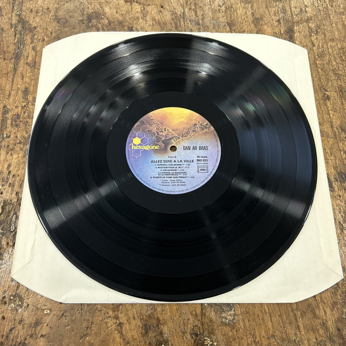 LP Dan Ar Bras - Allez Dire A La Ville 883021 Vinile 1978 Folk Prog Rock